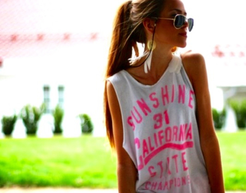 24 hot girls wearing cool t-shirts
