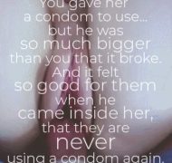 broken condoms are best