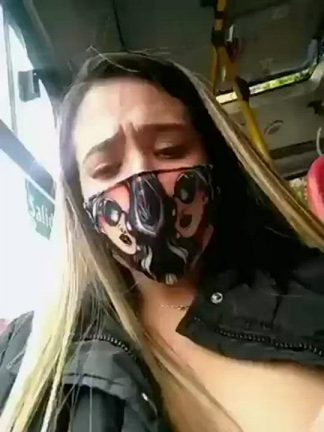 Latina Squirting On The Bus